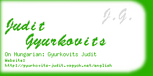 judit gyurkovits business card